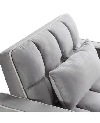 3-in-1 Sleeper Chair Bed – Convertible Recliner Sofa with USB-C Port, Phone Mount & Cup Holder for Small Spaces