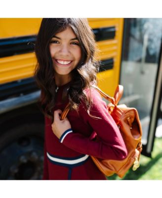 Baby Girls Organic Long Sleeve Collared Henley Sweater Dress