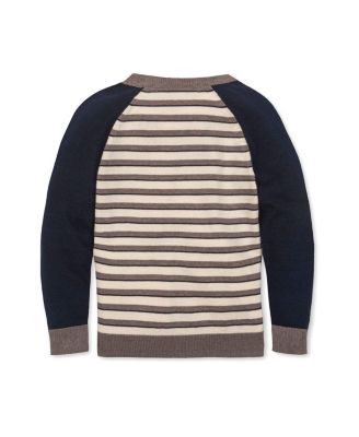 Little and Big Boys' Organic Long Sleeve Raglan Sweater