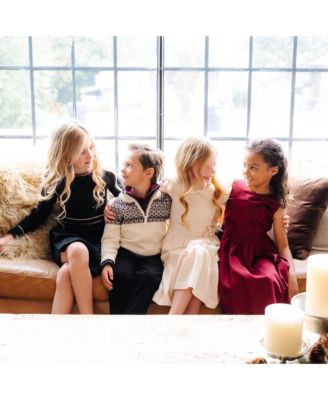 Baby Boys Long Sleeve Half Zip Raglan Ski Sweater