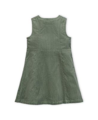 Toddler Girls' Organic Corduroy Button Front Jumper