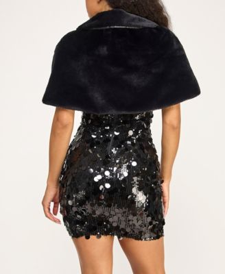 Juniors' Peter Pan Collar Shrug Jacket