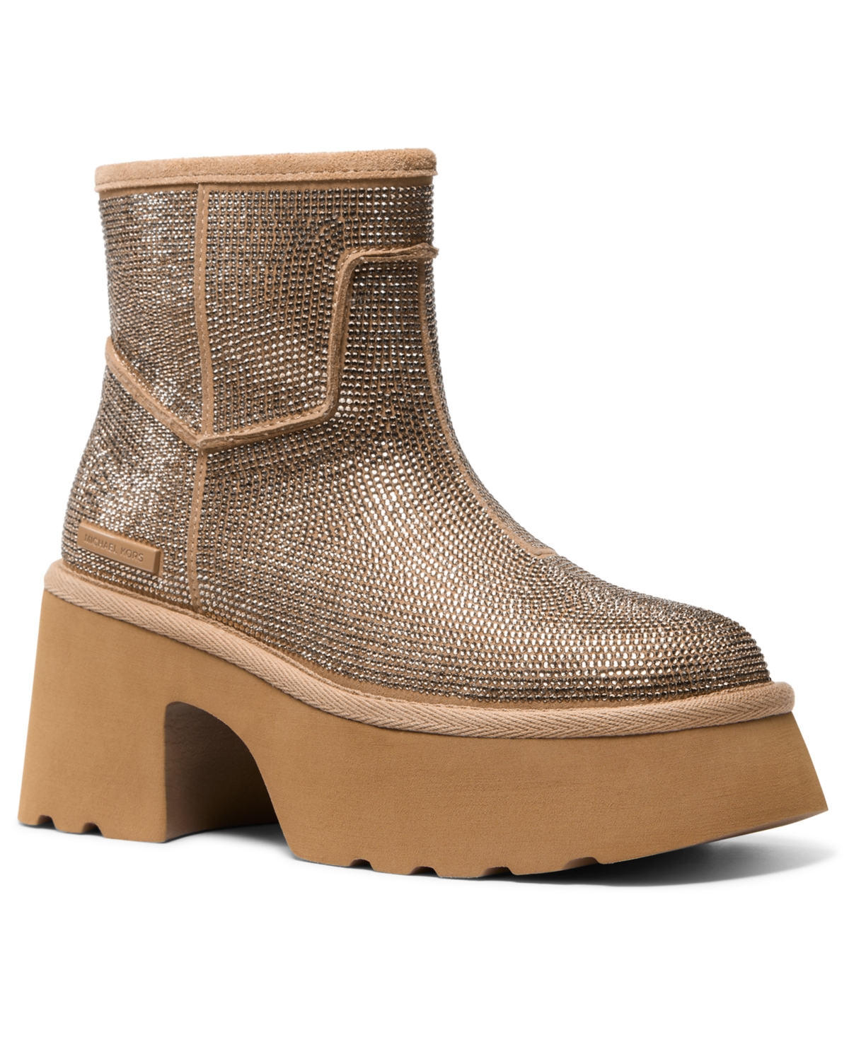 Michael Kors Michael  Women's Delilah Round Toe Booties In Gold