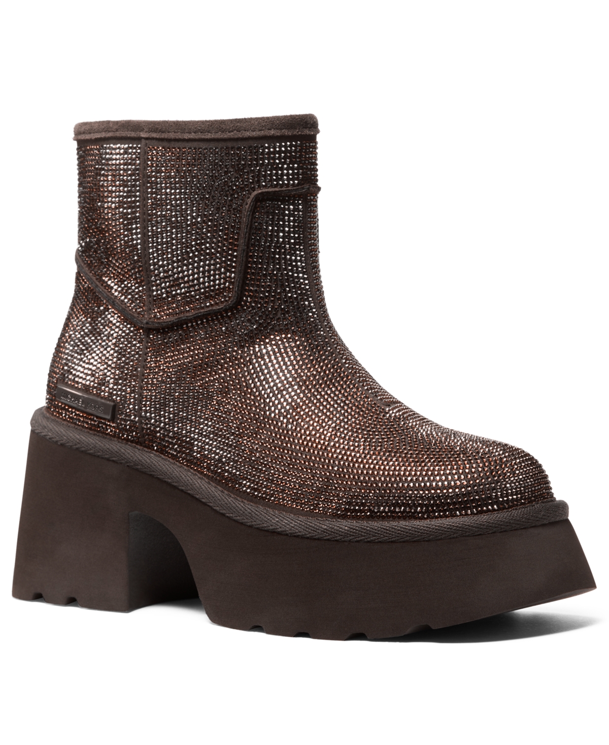 Michael Kors Michael  Women's Delilah Round Toe Booties In Brown