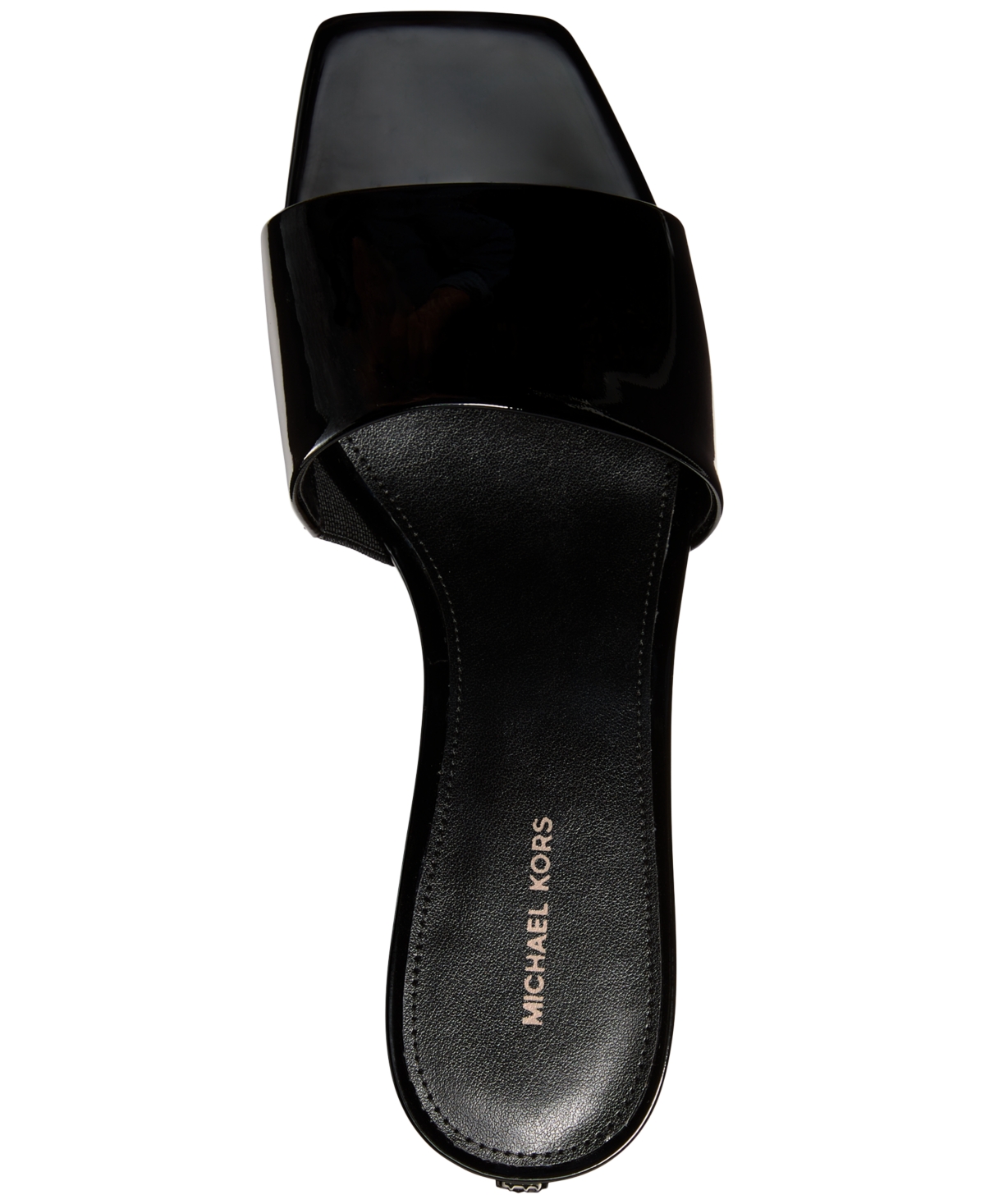 Michael Kors Michael  Women's Elyse Square Toe Mule Sandals In Black