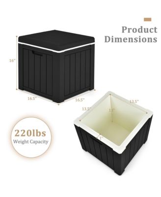 10 Gallon Ice Cooler w/ Built-in Handles and Detachable Lid