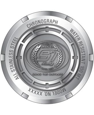 Men's 48616 S1 Rally Quartz VD54 Yellow, Black Dial Watch