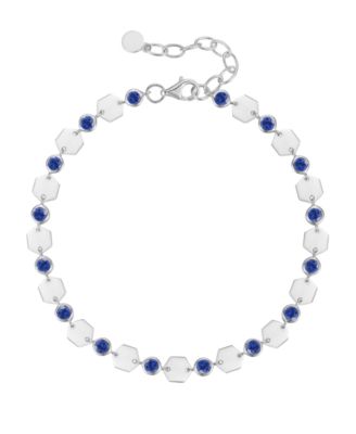 Lab-Grown Sapphire Luna Bracelet (2-1/5 ct. t.w.) in Sterling Silver