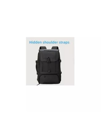 Anti-Theft Laptop Backpack with Shoe Compartment - Convertible Business & Hiking Bag, Heavy-Duty Nylon Travel Backpack