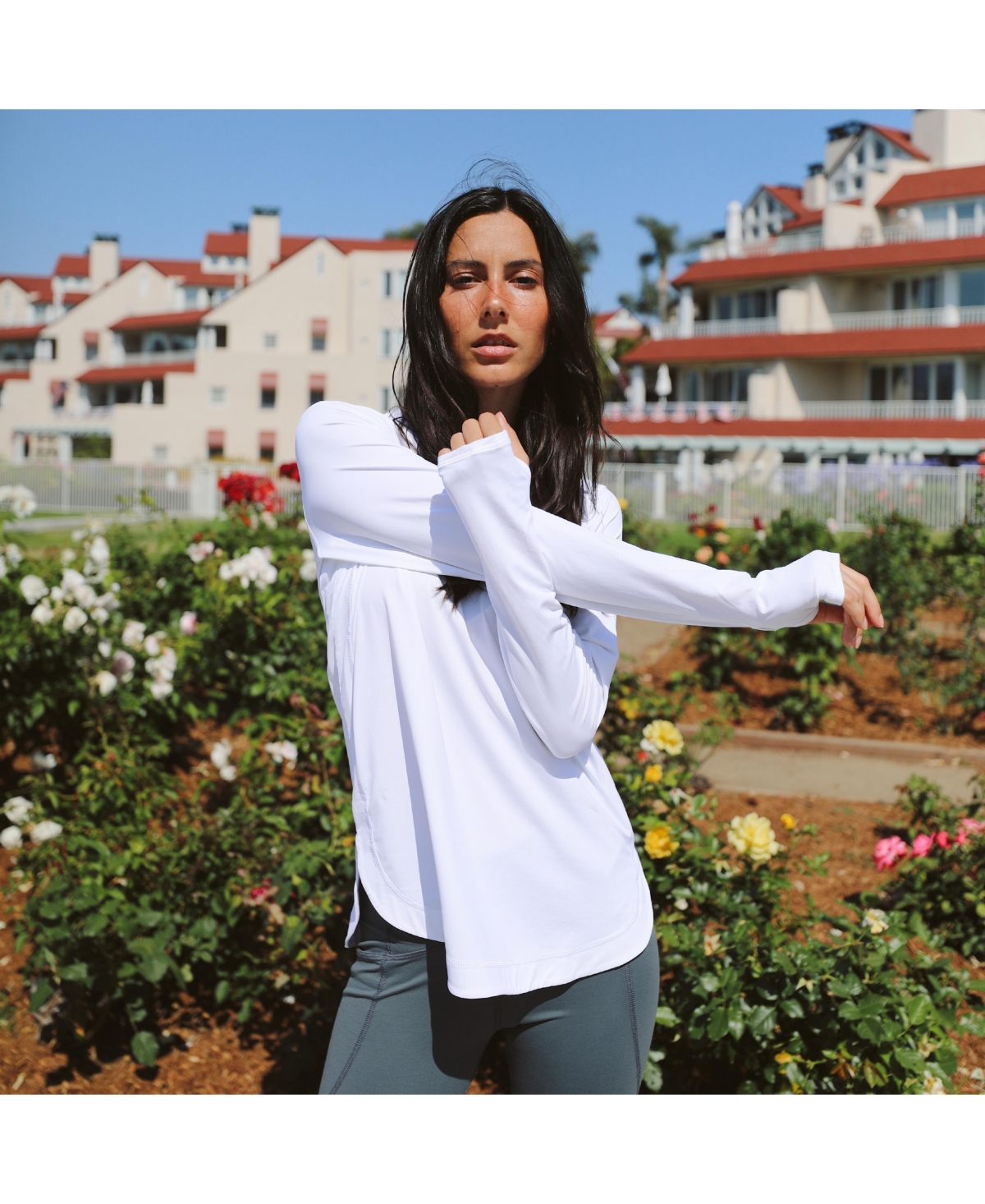 BloqUV Women's Upf 50+ Sun Protective Relaxed Scallop Top