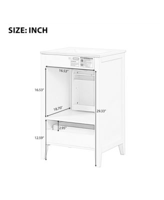 20" Bathroom Vanity with Sink, Soft Closing Door, Storage Rack and One Drawer, Bathroom Cabinet
