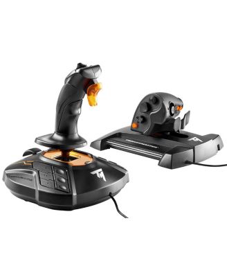 T.16000M FCS Hotas Flight Stick and Throttle for PC, Black