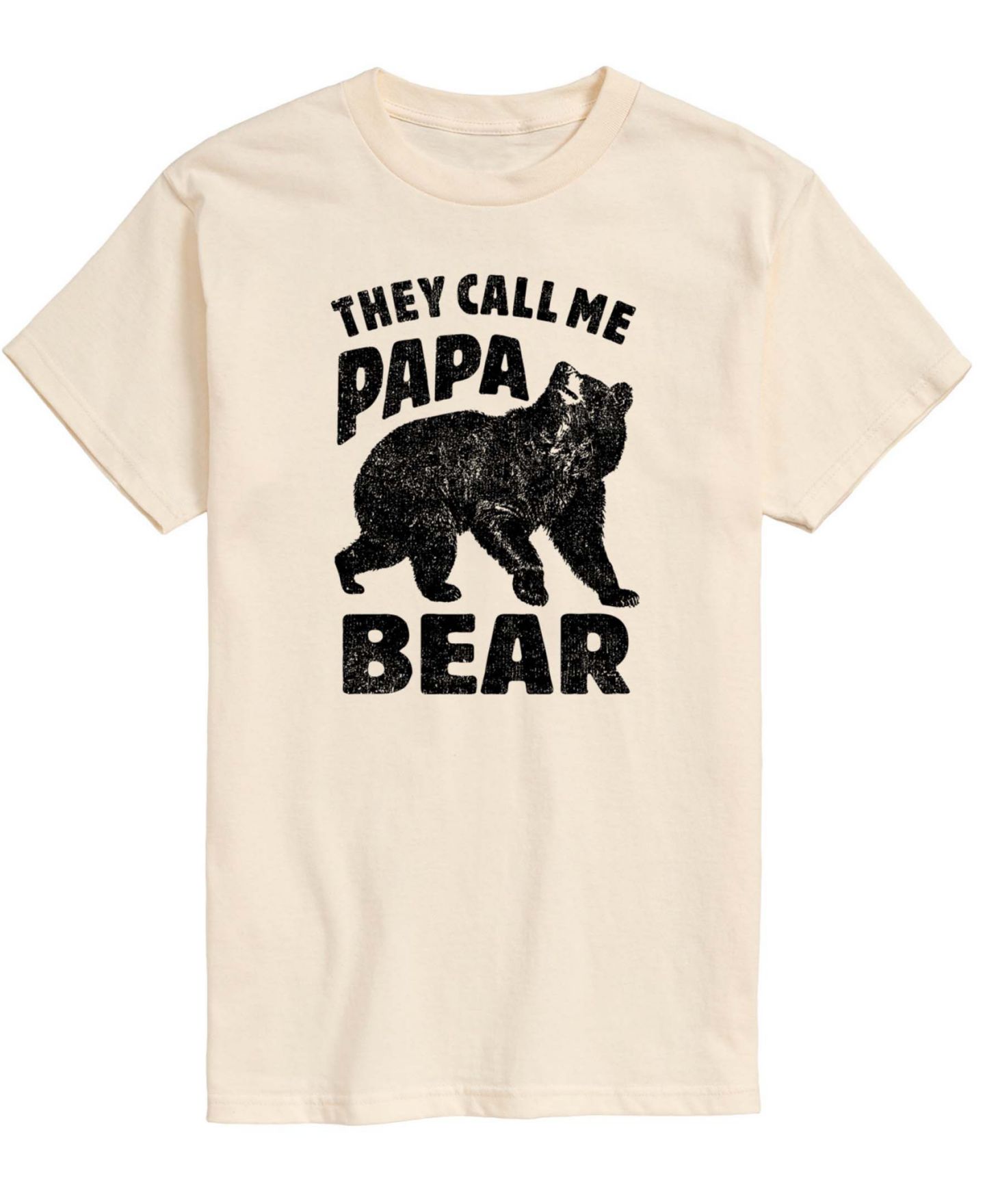Мужская футболка AIRWAVES Rugged Bear Graphic Short-Sleeve, цвет: Бежевый / Хаки — фото 1