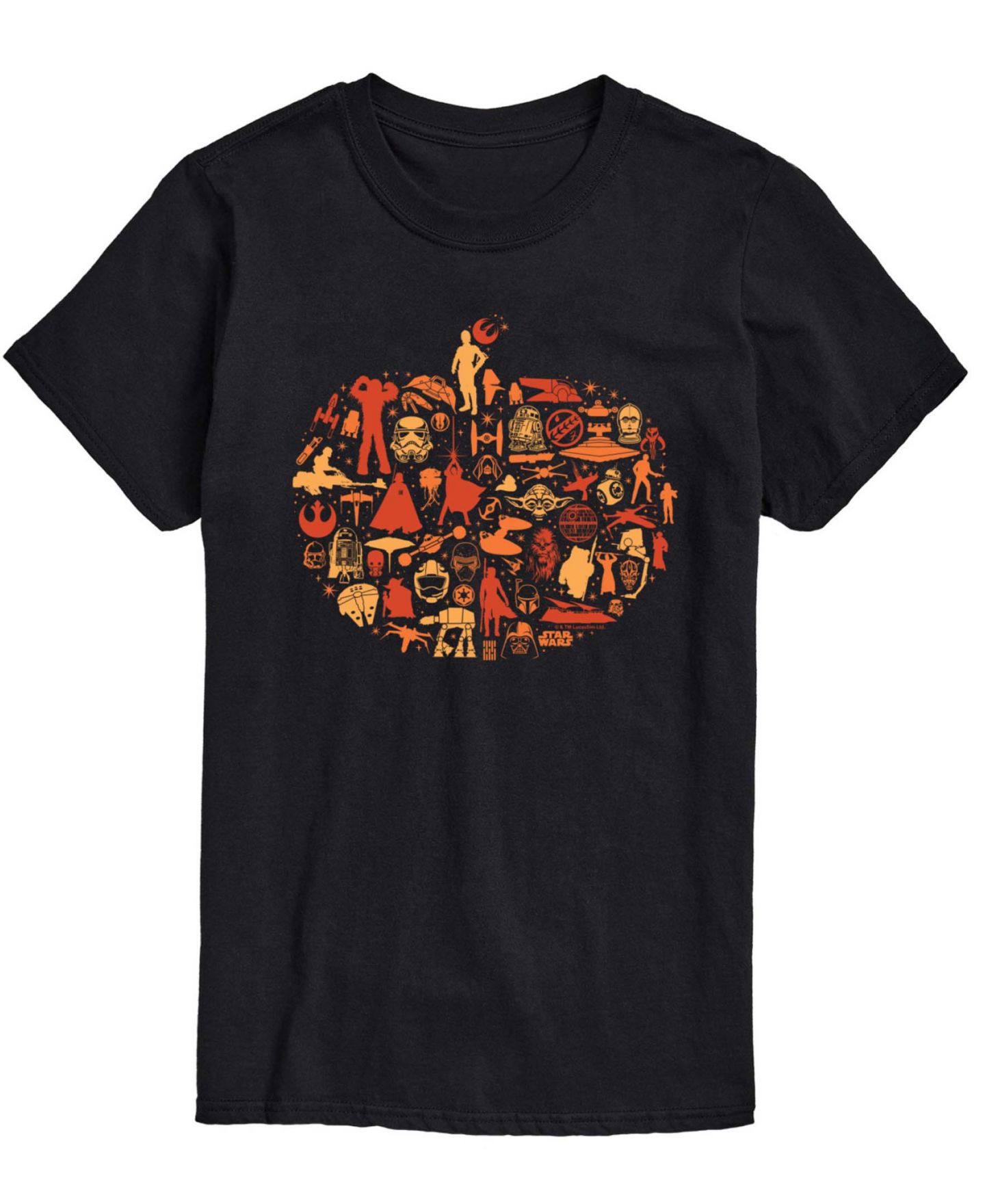 Мужская футболка AIRWAVES Star Wars Classic Holidays Short-Sleeve, цвет: Чёрный — фото 1