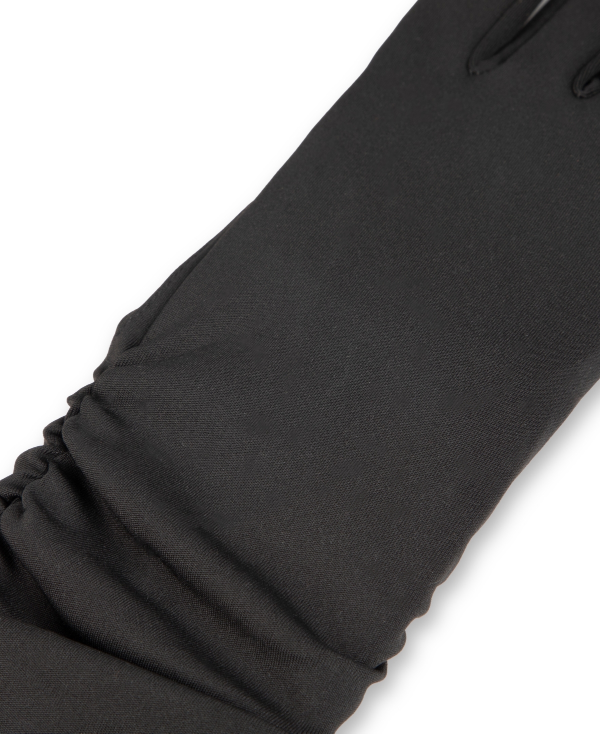 Isotoner Signature Women's Long Ruched Gloves In Black
