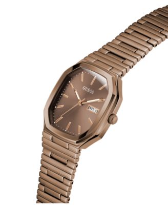Men's Coffee Brown Analog Watch, 35mm