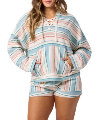 Juniors' Solstice Tie-Front Hoodie