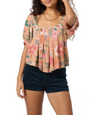 Women's Aubrielle Floral Print Short Sleeve Top