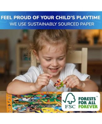 4x100 Pcs Jigsaw Puzzles Search and Find for Kids 4-6