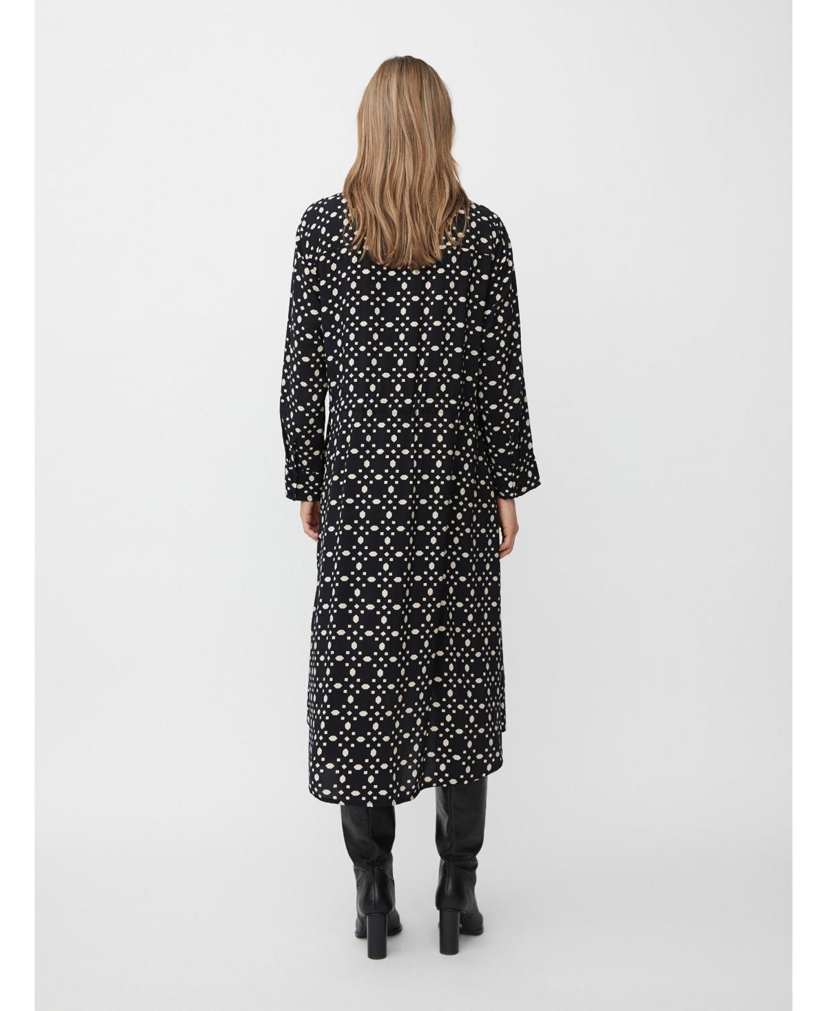 Masai Copenhagen Women's MaNovany Long Sleeve Shirt Midi Dress