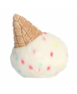 Mini Sprinkle Ice Cream Palm Pals Adorable Plush Toy White 5"