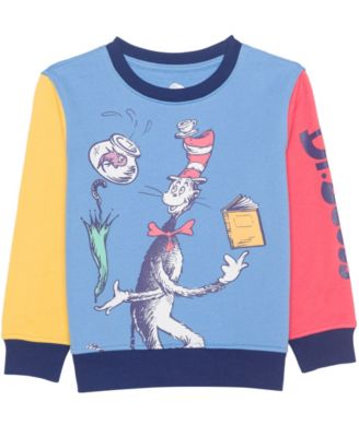 Boys' Toddler 2T-5T Cat in the Hat Printed T-Shirt, Short-Sleeve T-Shirt and Joggers, 3-Piece Set