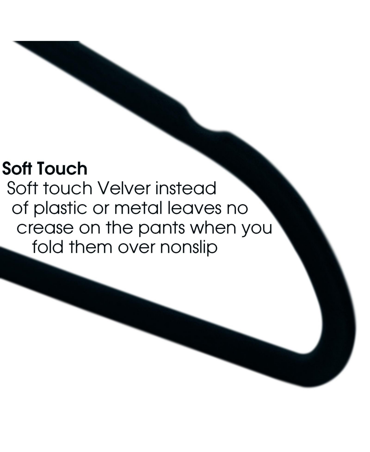 Elama Home 50 Piece Flocked Velvet Clothes Hangers with Stainless Steel Swivel Hooks Pink