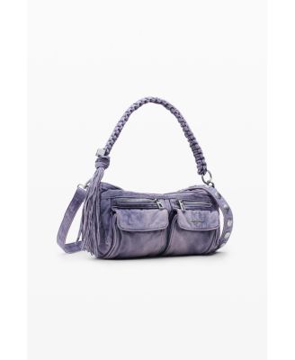Women's Small denim bag with flowers