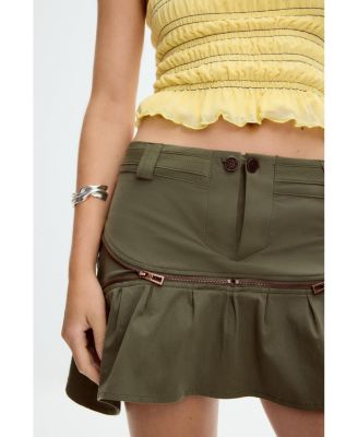 Women's Short skirt with zippers