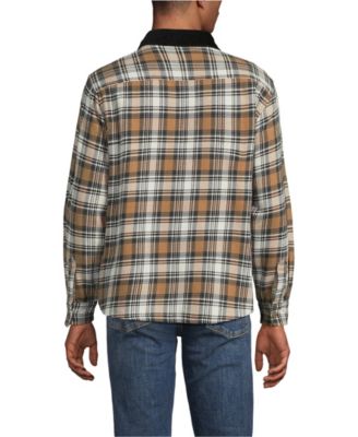 Men's Authentic Flannel Shirt with Corduroy Collar
