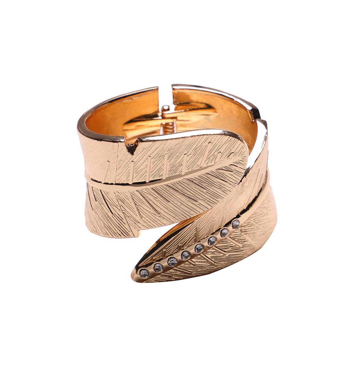 Sohi Women's Foliage Wrap Bracelet - Gold