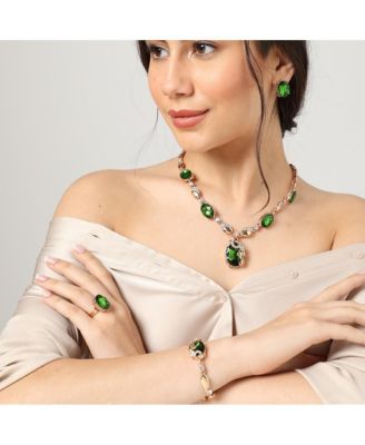 Women's Oval Jewellery Set