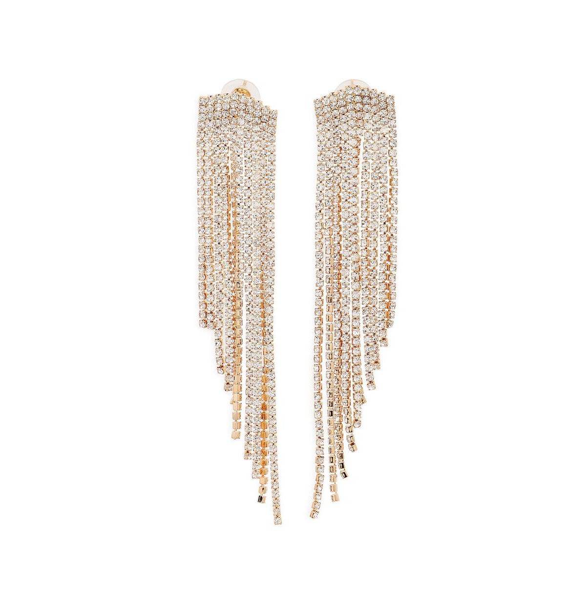 Sohi Women's Bling Cluster Drop Earrings