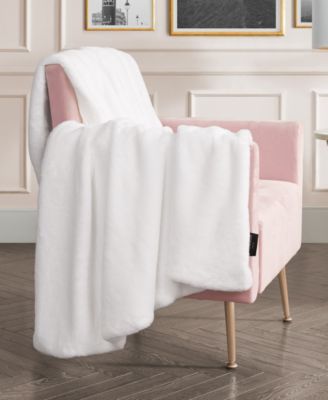 CLOSEOUT! Rabbit Mink Faux Fur Throw, 50" x 70"