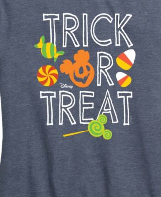 Disney Trick or Treat Mickey Mouse Women's Short Sleeve Graphic T-shirts