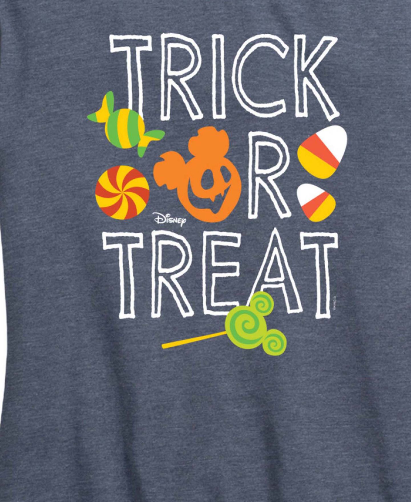 Женские футболки Hybrid Apparel Disney Trick or Treat Mickey Mouse Short Sleeve Graphic T-shirts, цвет: Меланжевый, вариант 1 — фото 2