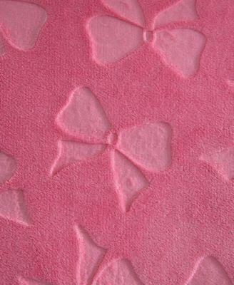 Flirty Bows Embossed Plush 2-Pc. Comforter Set, Twin