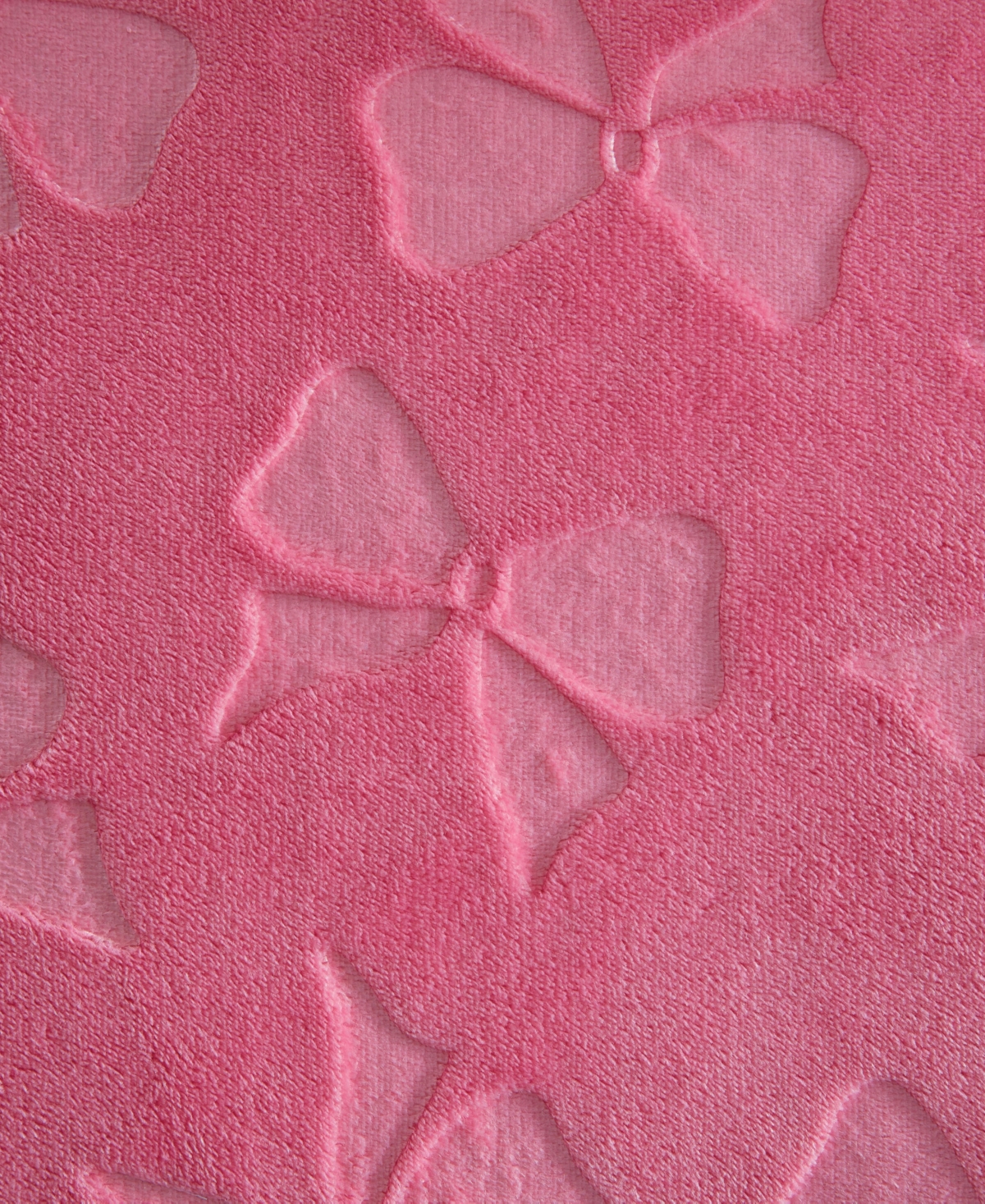 Betsey Johnson Flirty Bows Embossed Plush Comforter Set, Twin In Pink