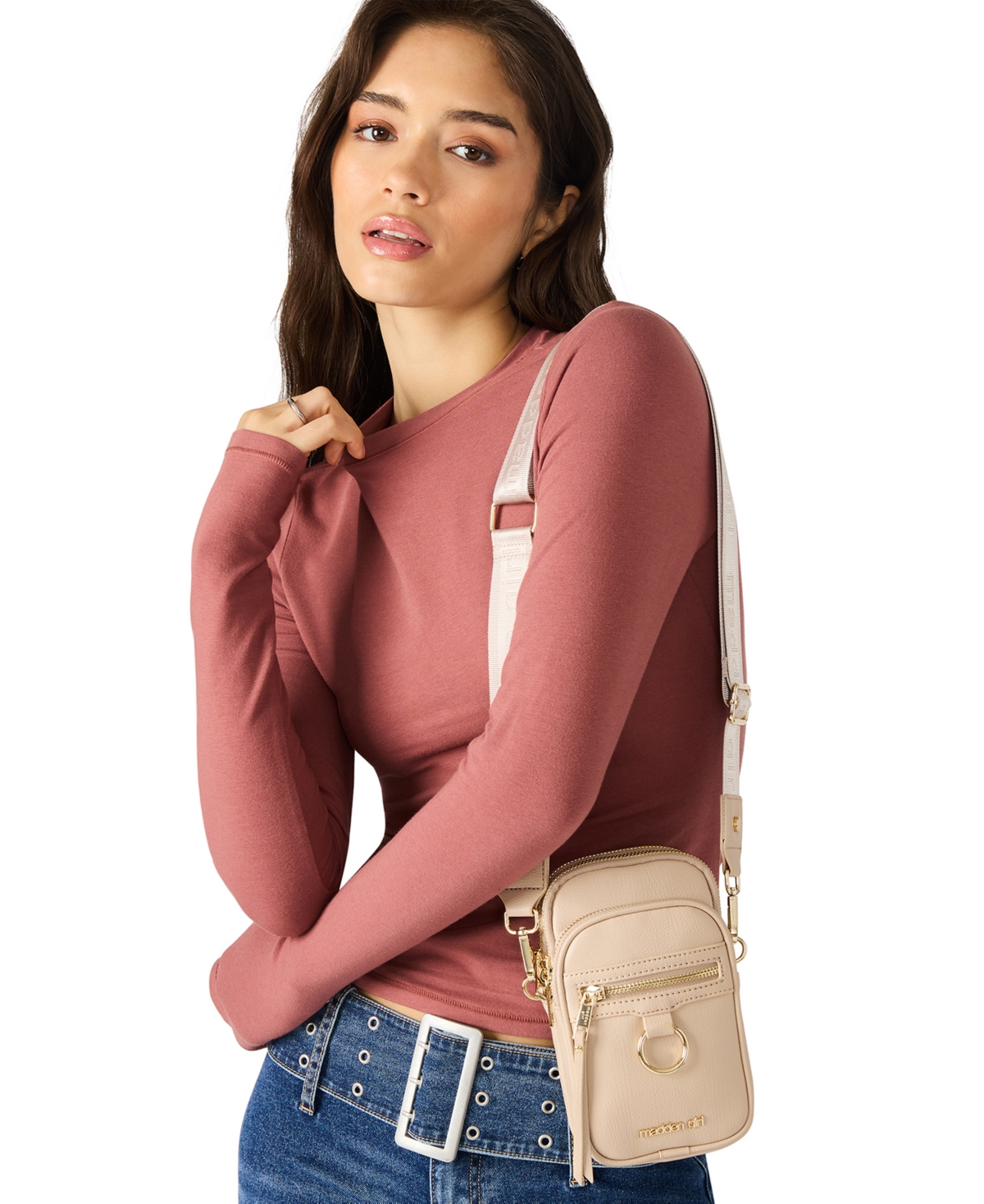 Madden Girl Danip North And South Crossbody Bag In Brown