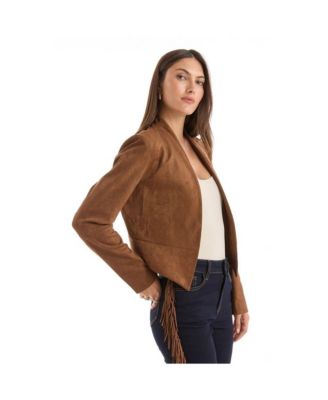 Women's Yasmin Suede Jacket - Cognac