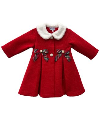 Baby Girls' Holiday Plaid Dress and Coat, 2-Piece Set
