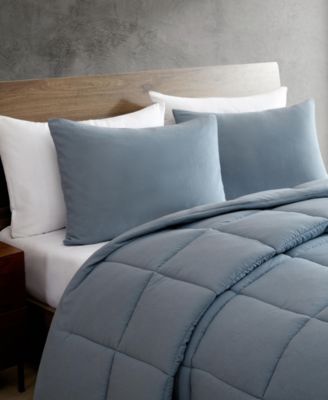 Solid Washed 5-Pc. Comforter Set, Full/Queen