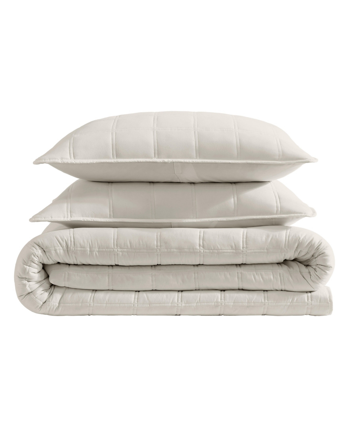Kenneth Cole New York Solid Stonewashed 2-pc. Quilt Set, Twin In Neutral