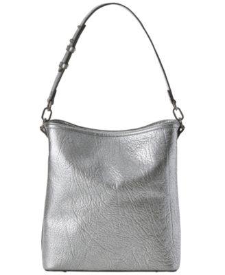 Celina Small Leather Bucket Bag