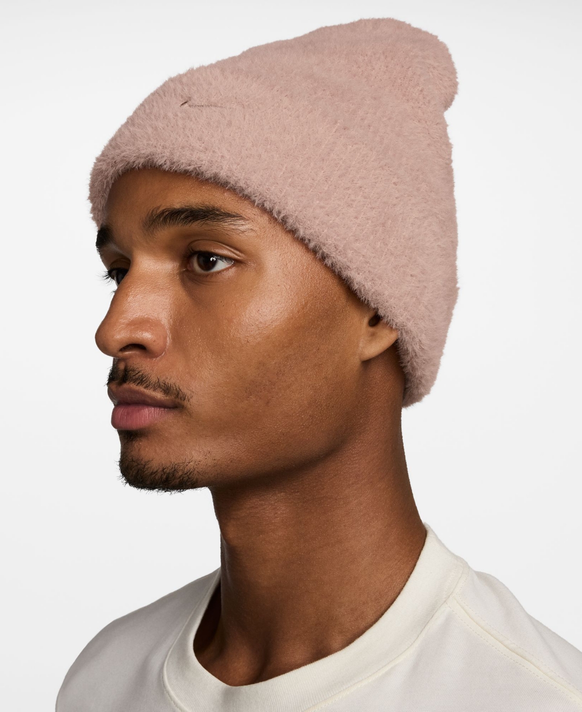 Nike Men's Peak Embroidered Logo Crown Beanie In Brown