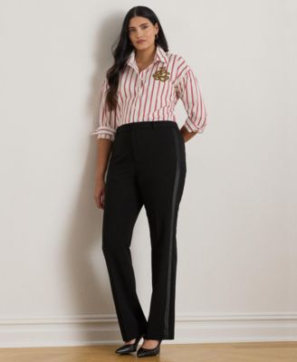 Plus Size Striped Long Sleeve Shirt