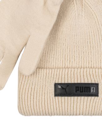 Men's 2-Piece Cuff Beanie and Gloves Set