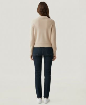 Soft by Women's Cashmere Lightweight Polo Sweater