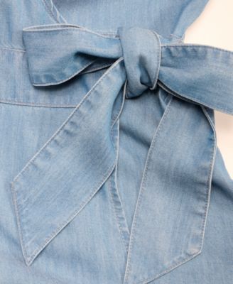 Women's Surplice Asymmetrical Tiered Sleeveless Wrap Dress, Macy's Exclusive