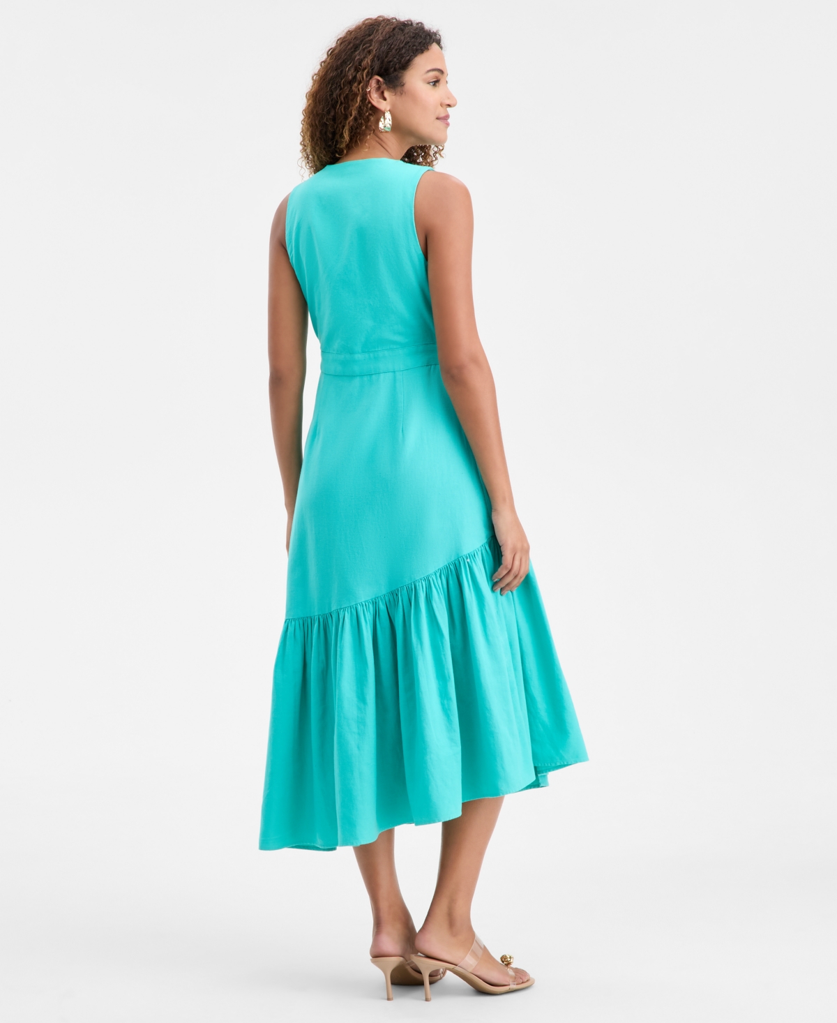 I.n.c. International Concepts Women's Sleeveless Midi Wrap Dress, Macy's Exclusive